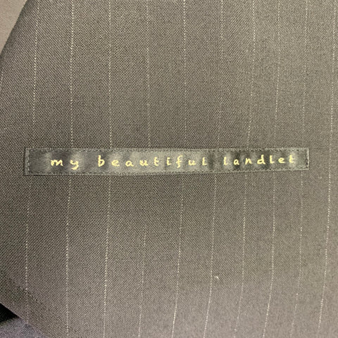 MY BEAUTIFUL LANDLET Size XS Black Stripe Wool Oversized Sport Coat