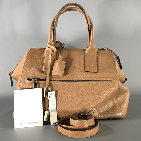 MARC JACOBS Tan Pebble Grain Leather Satchel HandBags