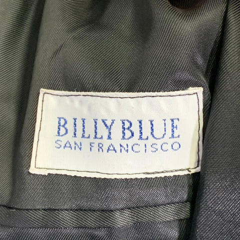 BILLY BLUE Size 48 Black Cashmere Single Breasted Coat
