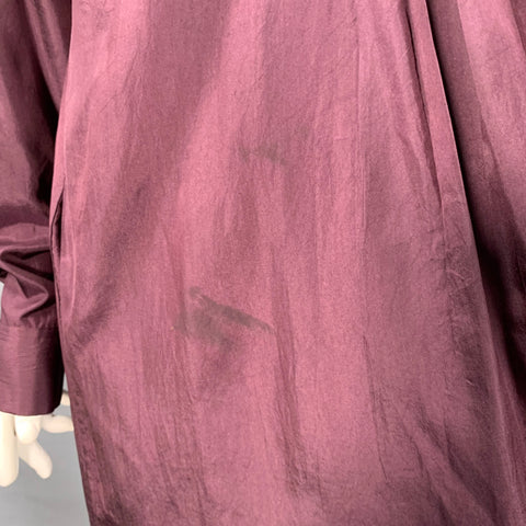 DRIES VAN NOTEN Size 10 Purple Silk Beaded A-Line Tunic Dress