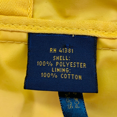 RALPH LAUREN Size L Yellow Polyester Hooded Utility Jacket