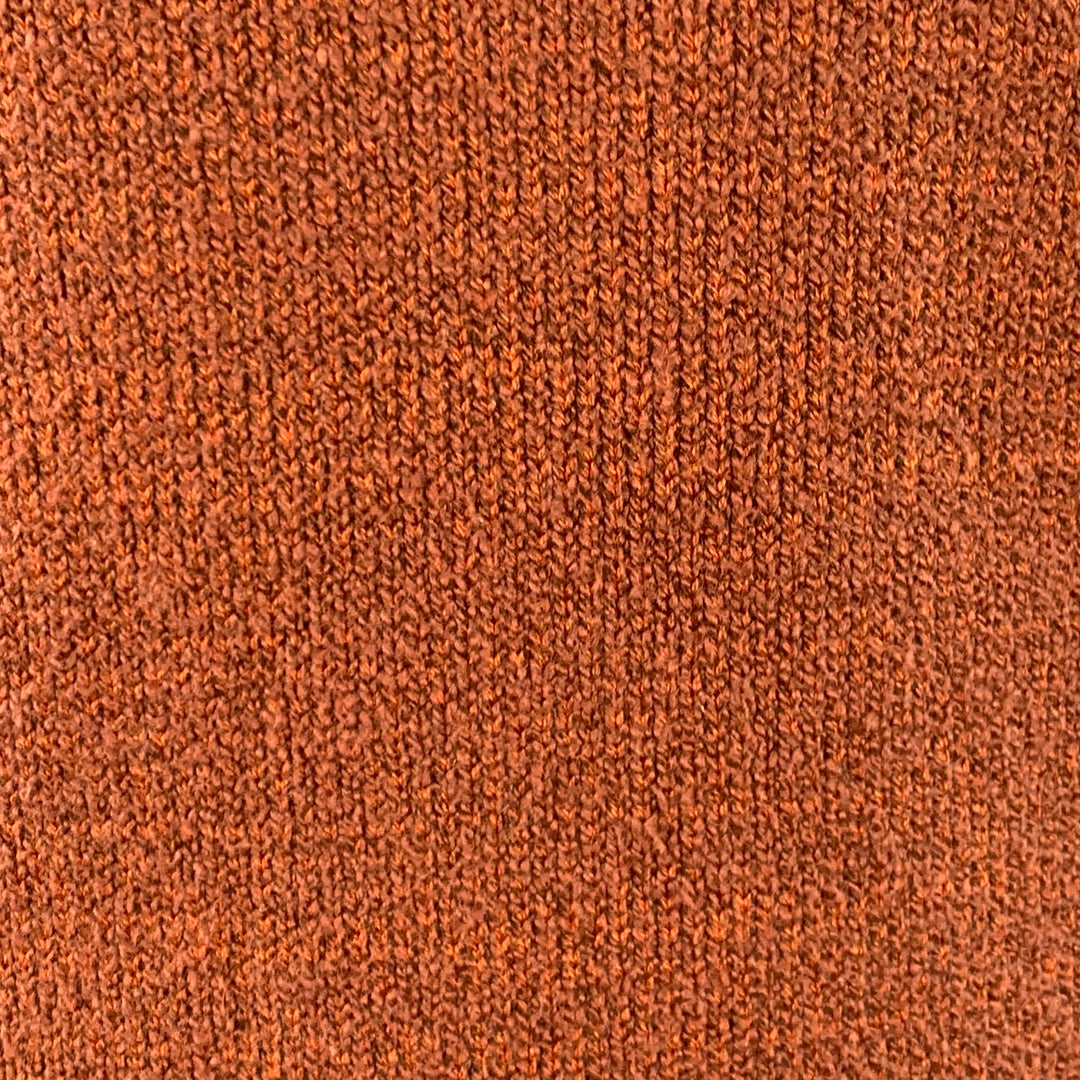 TAYLOR STITCH Size 40 Heather Orange Knit Crew Neck Sweater