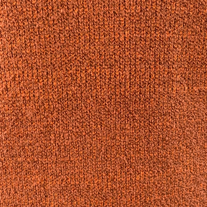 TAYLOR STITCH Size 40 Heather Orange Knit Crew Neck Sweater