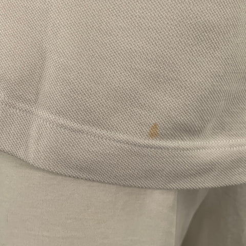 BRUNELLO CUCINELLI Size XL White Cotton Polo