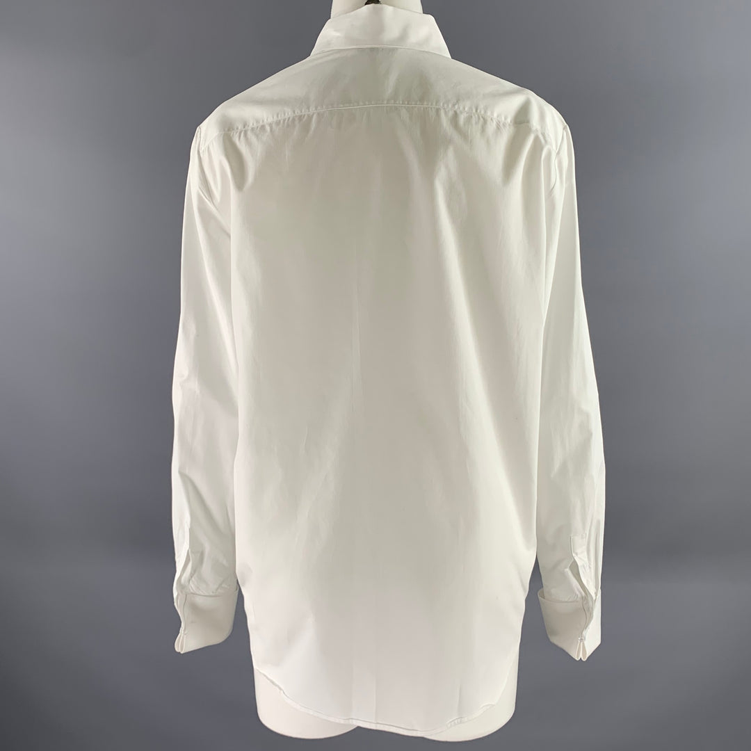 THE ROW Size 12 White Cotton Dress Shirt