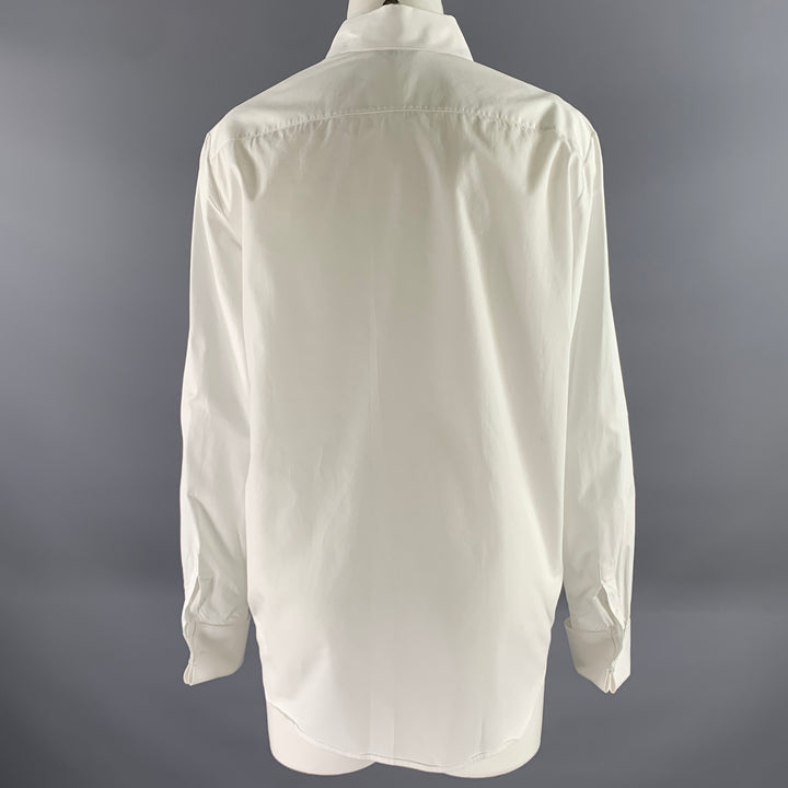 THE ROW Size 12 White Cotton Dress Shirt