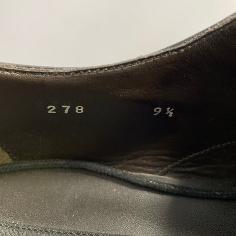 TO BOOT NY Size 9.5 Black Leather Derby Lace-Up Shoes