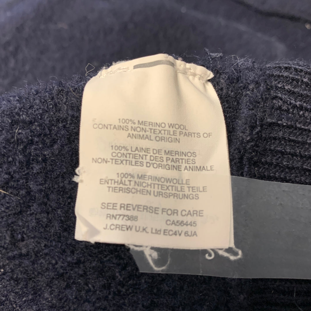 WALLACE & BARNES Size S Navy Merino Wool Bomber Jacket