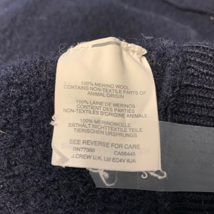 WALLACE & BARNES Size S Navy Merino Wool Bomber Jacket