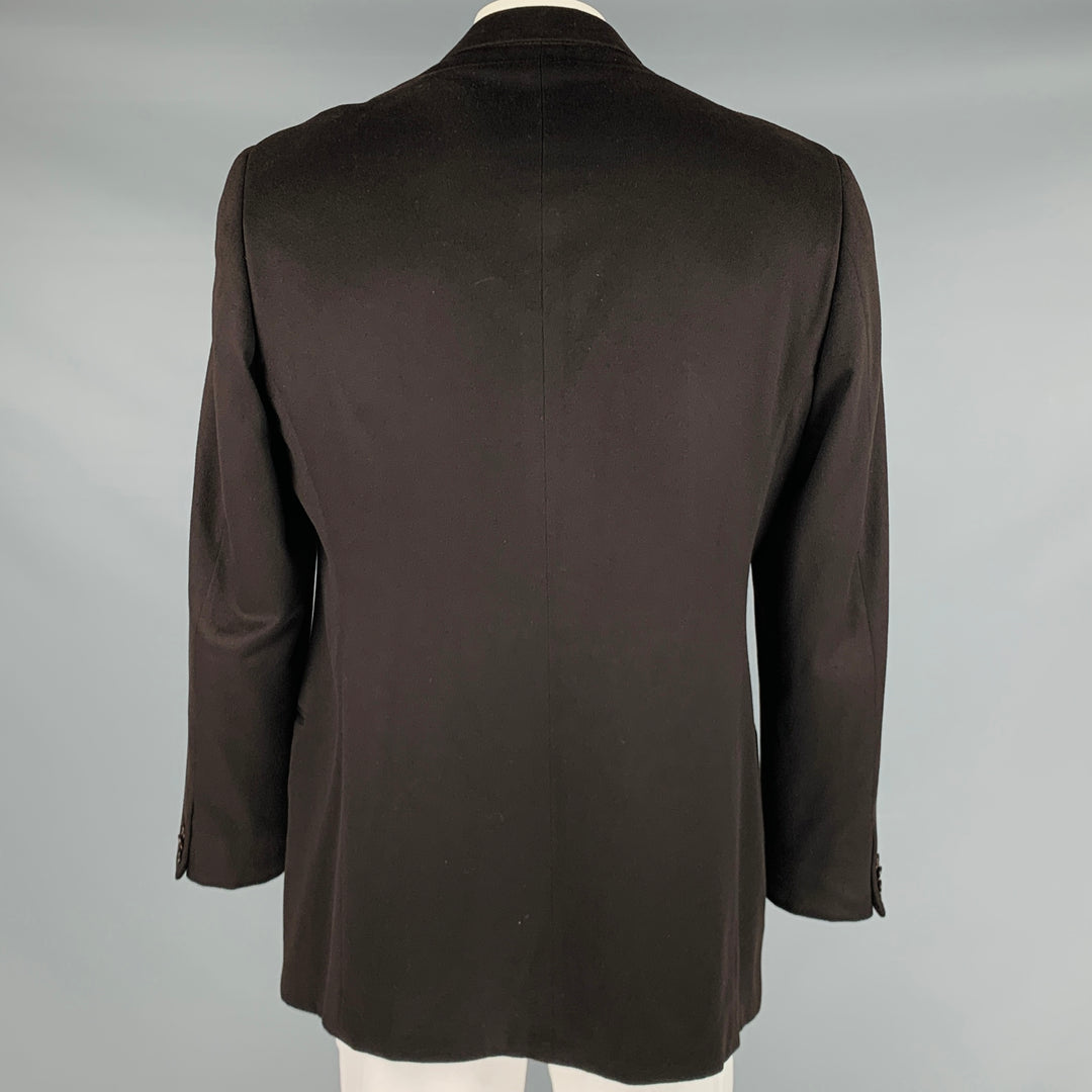 ARMANI COLLEZIONI Size 44 Long Brown Cashmere Single Breasted Sport Coat