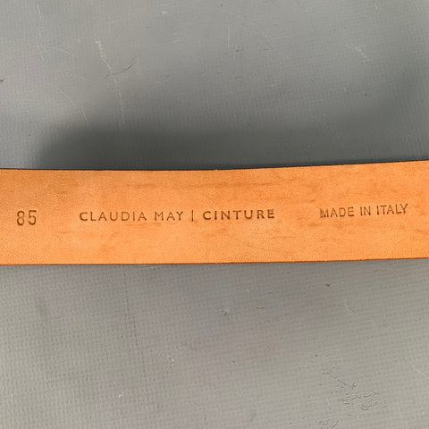 CLAUDIA MAY Size M Green Sage Suede Belt
