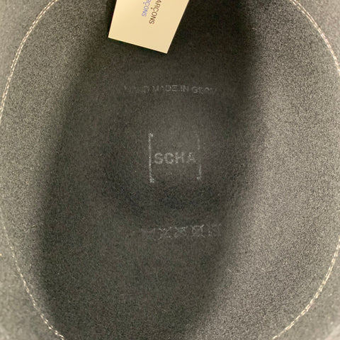 COMME des GARCONS Black Wool Felt Wide Brim Hat