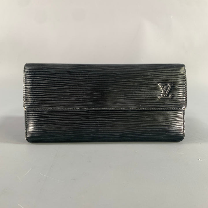LOUIS VUITTON Black Epi Leather Wallet