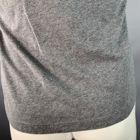 EMPORIO ARMANI Size S Grey Green Cotton Jersey Crew Neck T-shirt