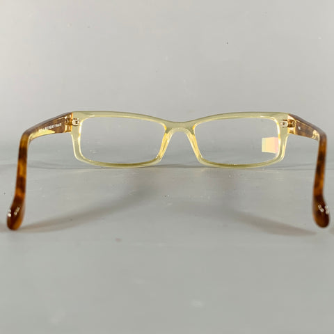 BOOTH & BRUCE Yellow Cognac Acetate Eyewear Frames