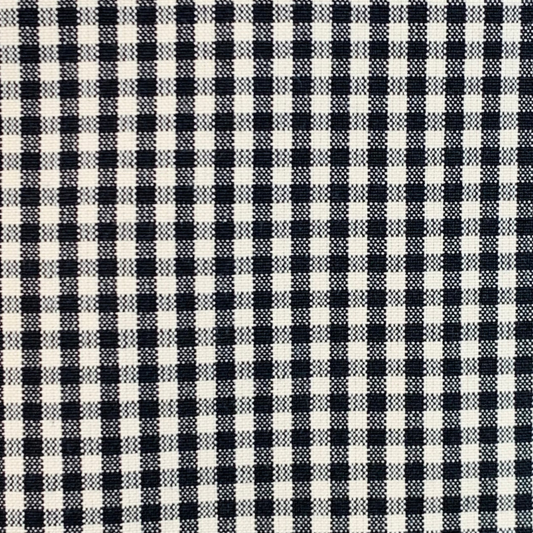 AGNÈS B. Chest Size 42 Cream Black Gingham Cotton Slim Fit Notch Lapel Sport Coat