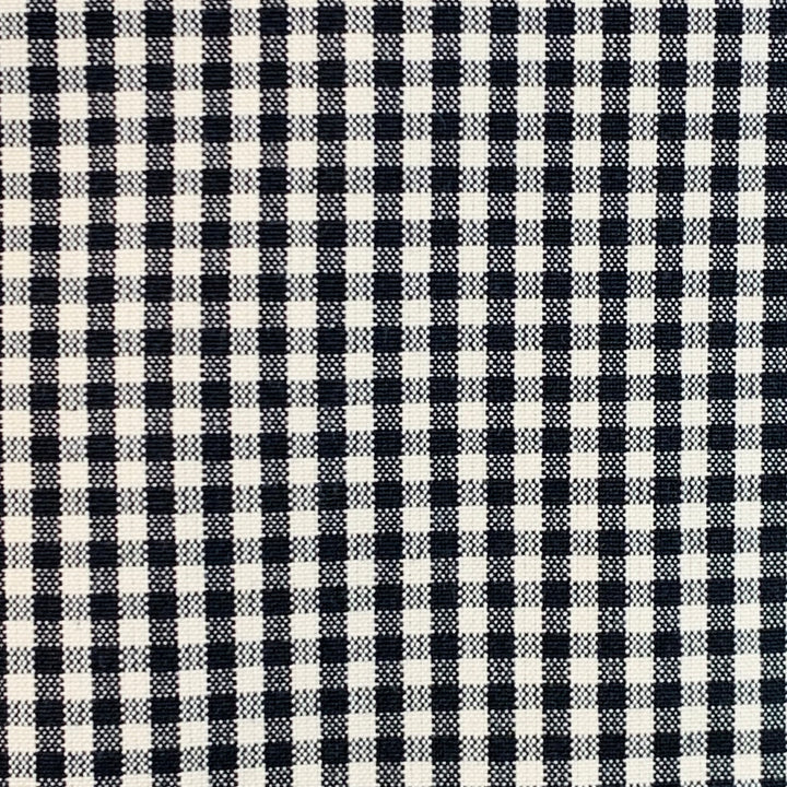 AGNÈS B. Chest Size 42 Cream Black Gingham Cotton Slim Fit Notch Lapel Sport Coat
