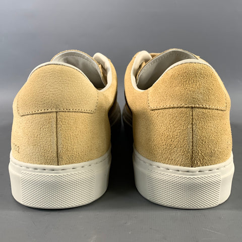 COMMON PROJECTS Size 11 Camel 2482 44 1302 Suede Lace Up Sneakers
