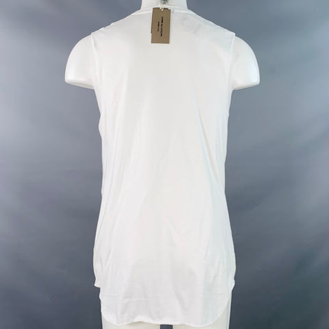 COMME des GARCONS HOMME PLUS 2019 Size M Beige White Crochet Cotton Tank Top