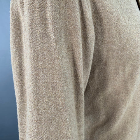 ADAM KIMMEL Size L Camel Cotton Long Sleeve Shirt