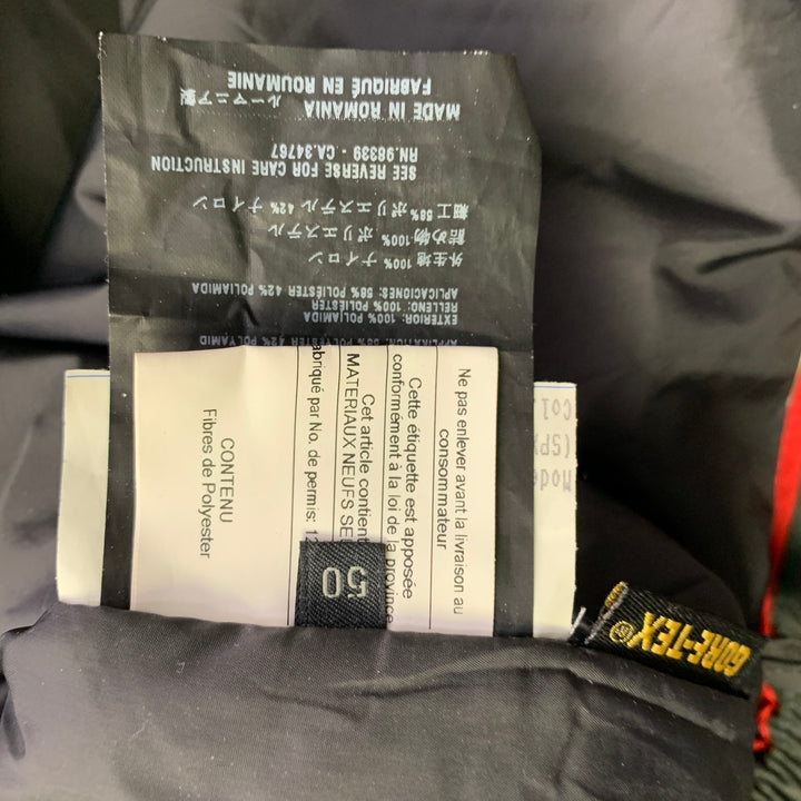 PRADA SPORT Size 40 Red Forest Green Nylon Ski Jacket Pants Set