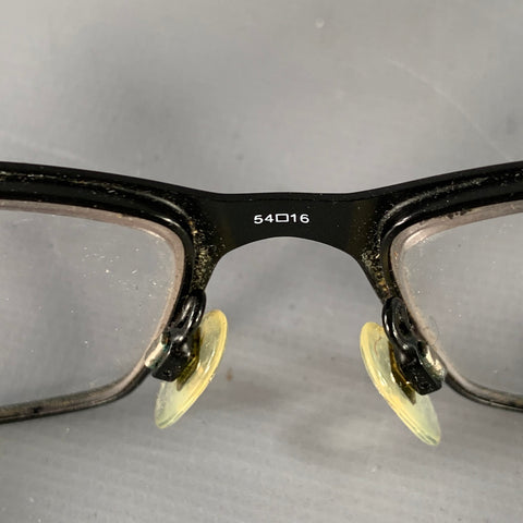 DIESEL Black Grey Acetate Rectangle Frames