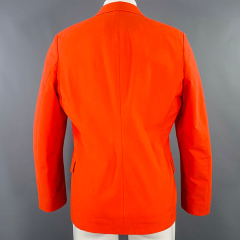 ACNE STUDIOS SS14 Size 40 Noel Orange Cotton Blend Single Button Sport Coat