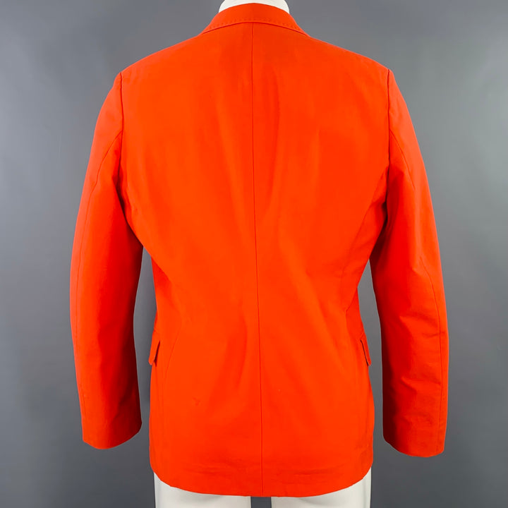 ACNE STUDIOS SS14 Size 40 Noel Orange Cotton Blend Single Button Sport Coat