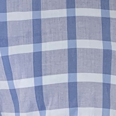 TED BAKER Size S Blue Light Blue Plaid Cotton One Pocket Long Sleeve Shirt