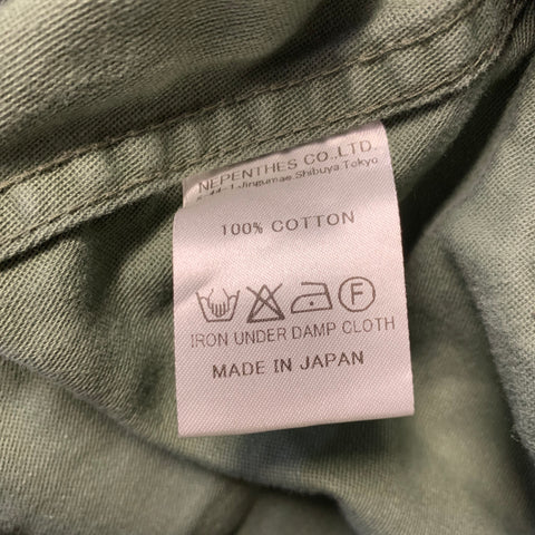NEEDLES Size 34 Green Olive Patchwork Cotton Drawstring waist Casual Pants