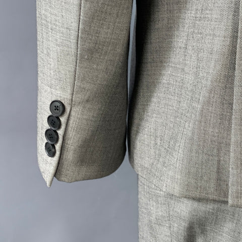 PAUL SMITH Size 46 The Kensington Regular Grey Wool Slim Fit Notch Lapel Suit