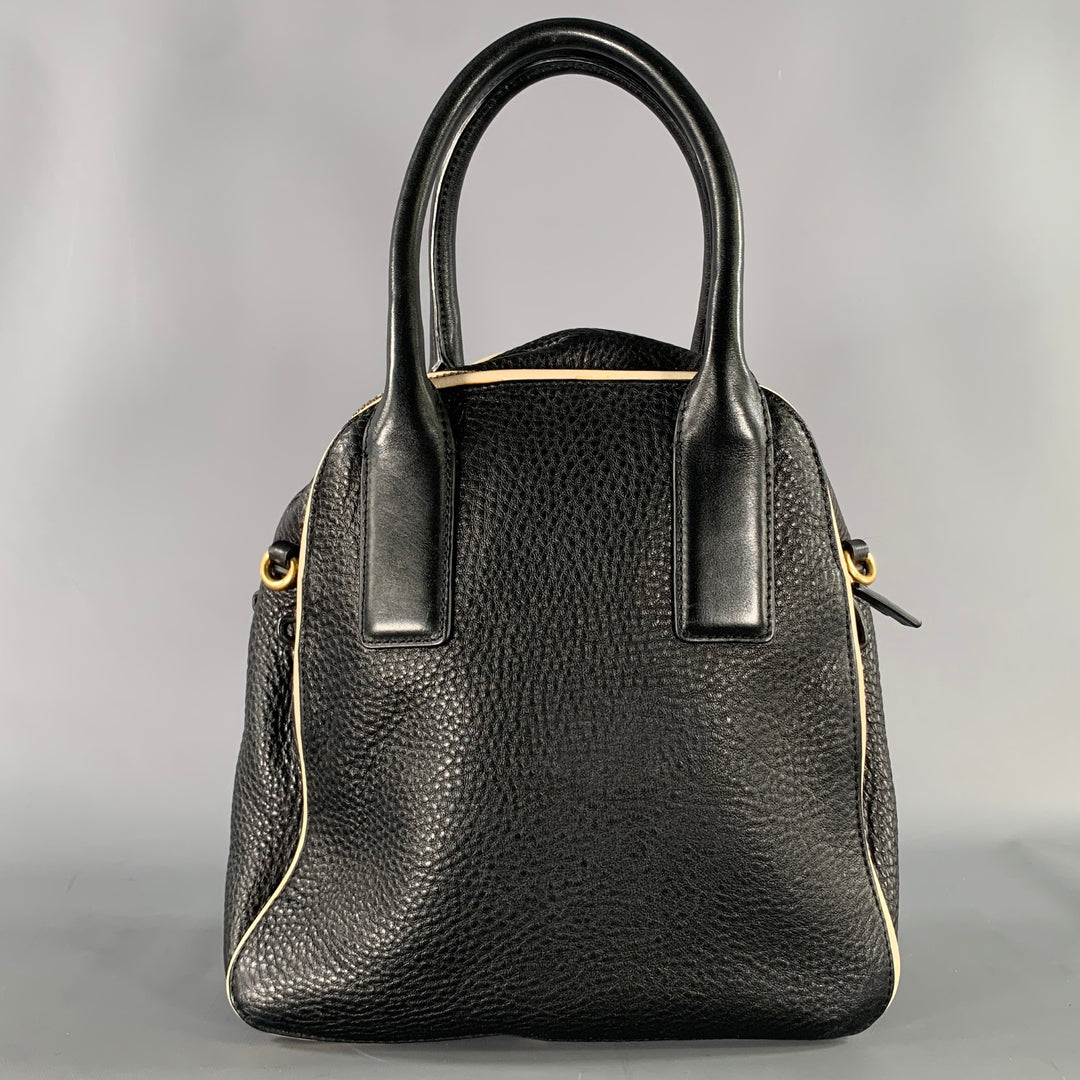 MARC JACOBS Size Black White Pebble Grain Leather Bags