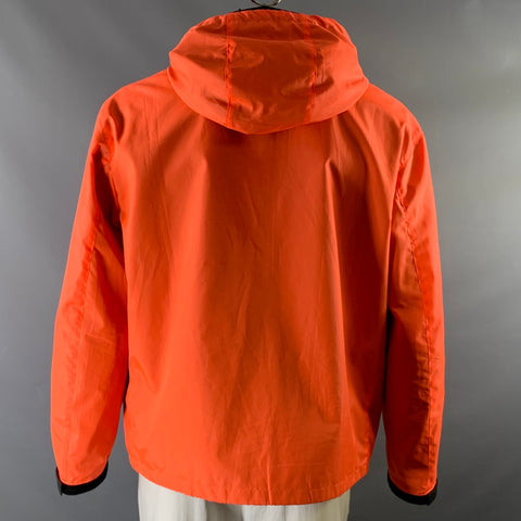 PRADA Veste zippée polyester orange et noir taille XL