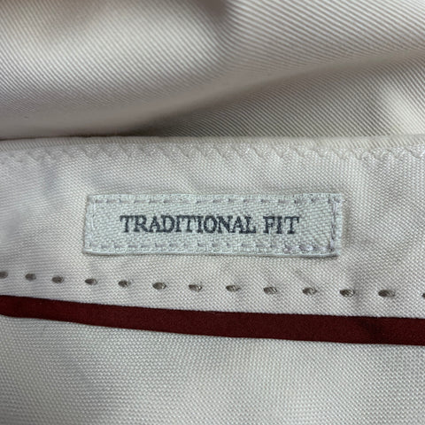 BRUNELLO CUCINELLI Size 36 Beige Stone Cotton Blend Flat Front Casual Pants