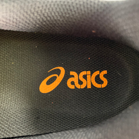 ASICS Size 11.5 Khaki Orange Mixed Materials Nylon Sneakers