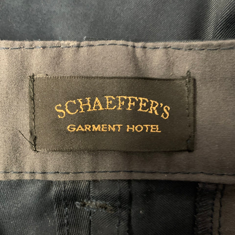 SCHAEFFER'S Size 33 Navy Twill Chino Casual Pants