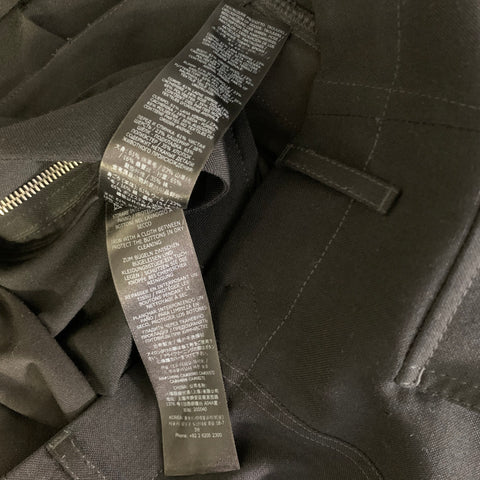 TOM FORD Size 36 Black Wool Cashmere Silk Zip Fly Casual Pants