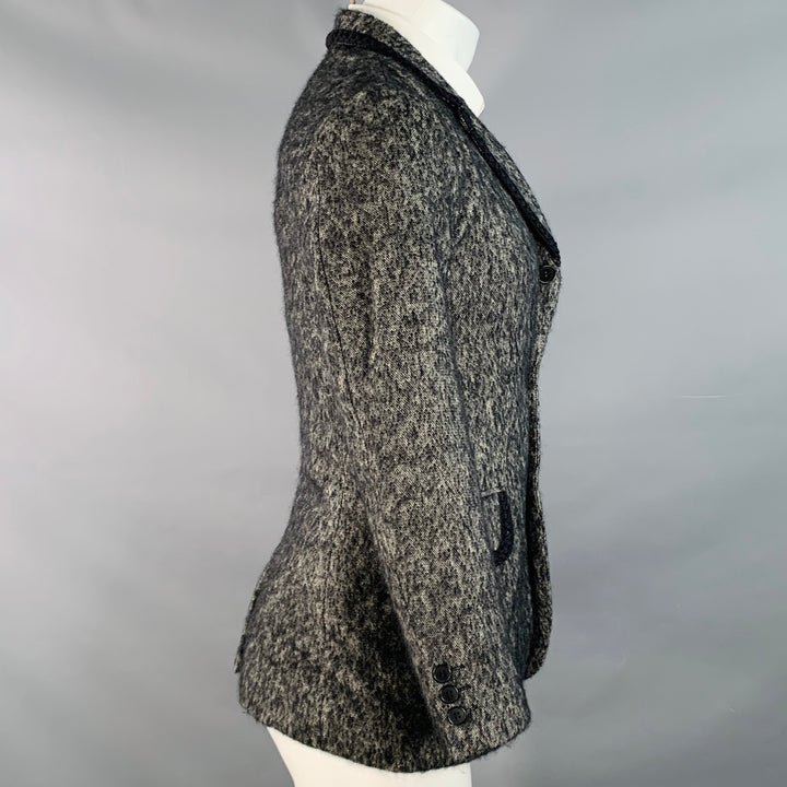 COMME des GARCONS HOMME PLUS AW12 Size XS Grey Black Wool Notch Lapel Sport Coat