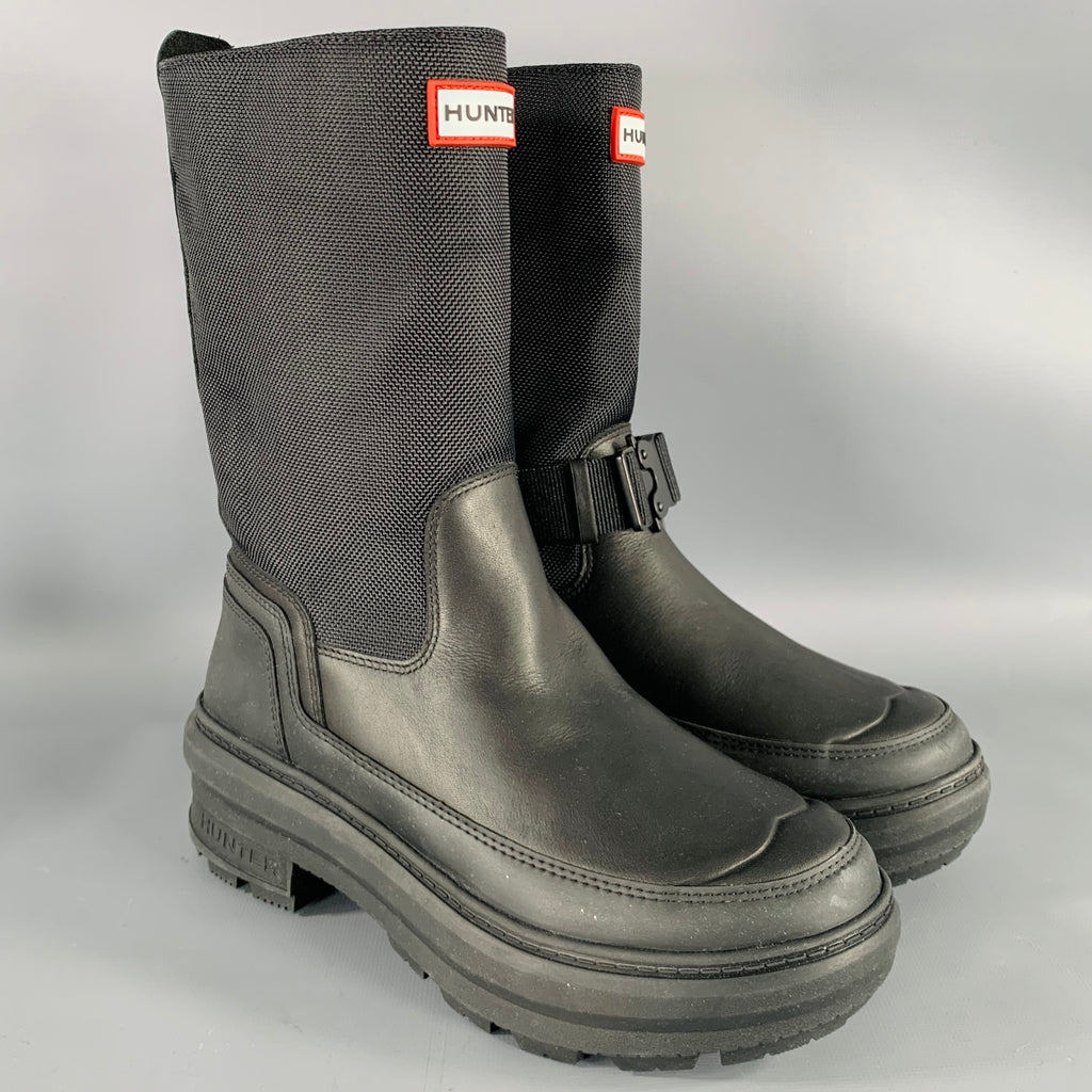 KILLING EVE x HUNTER Size 5 Limited Edition Black Nylon Pull On