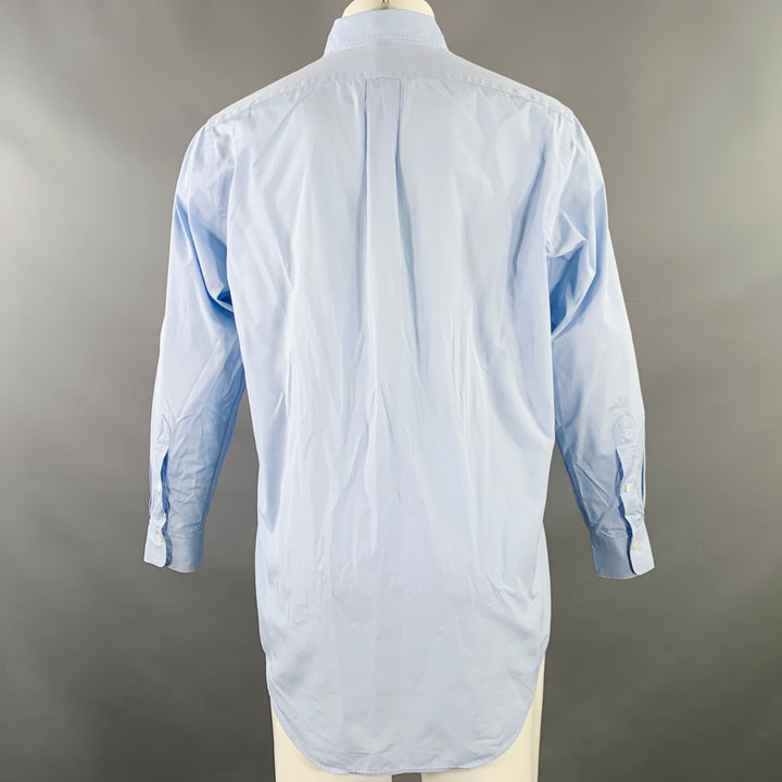 RALPH LAUREN Size M Blue Cotton Button Down Collar Long Sleeve Shirt