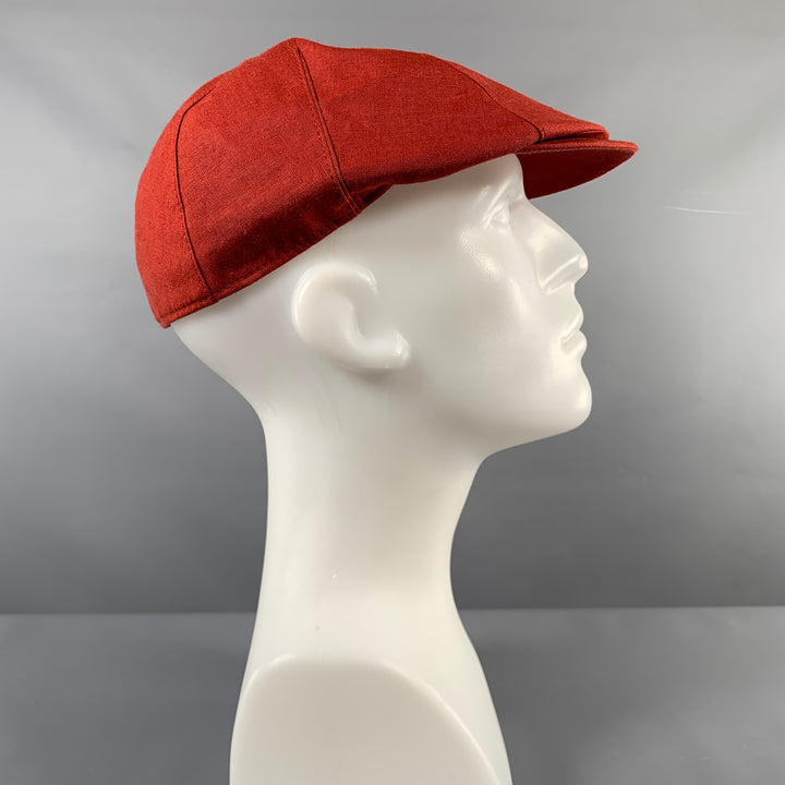 BORSALINO Size L Red Linen Hats