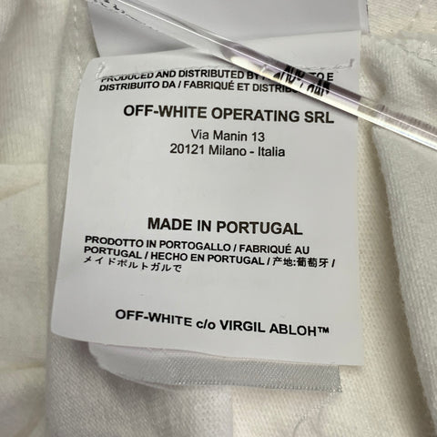 OFF-WHITE Size XXL White Multi Color Bart Simpson Print Cotton Crew Neck T-shirt