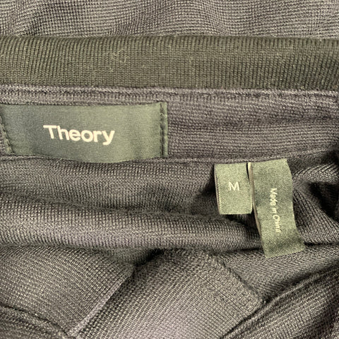 THEORY Size M Black Modal Blend Polo