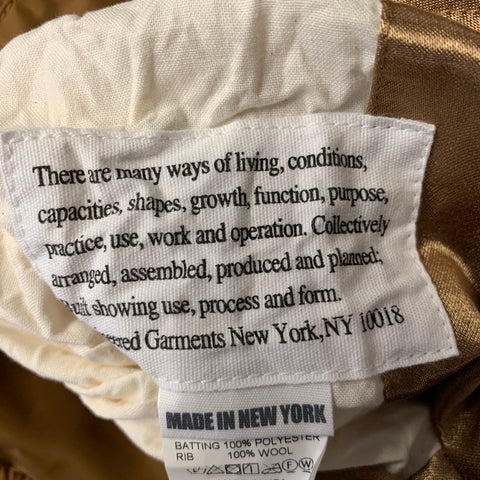 ENGINEERED GARMENTS Size L Brown Nylon Bomber Jacket