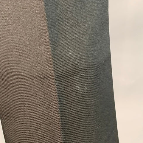SECOND LAYER Size 30 Black Polyester Twill Flat Front Flared Dress Pants
