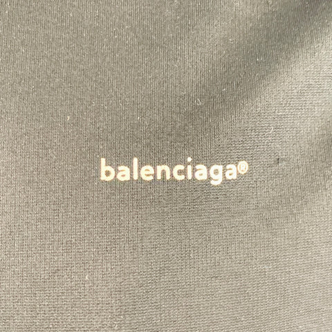 BALENCIAGA Size S Black Viscose Blend Zip Up Jacket
