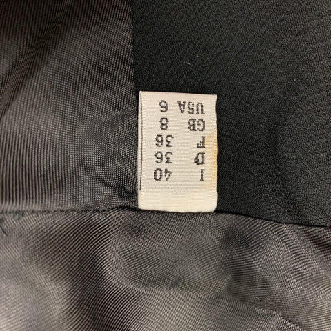 MOSCHINO Taille 6 Veste zippée en polyester noir doré métallisé