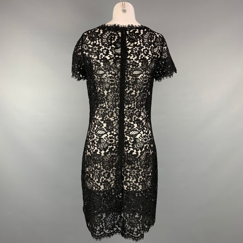 RALPH LAUREN Black Label Size 10 Black Lace Cotton Blend Cocktail Dres – Sui Generis Designer Consignment