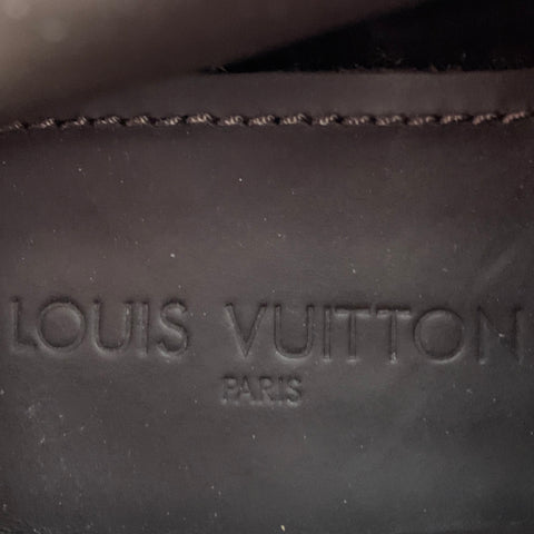 LOUIS VUITTON Size 10 Brown Textured Suede Lace-Up Boots