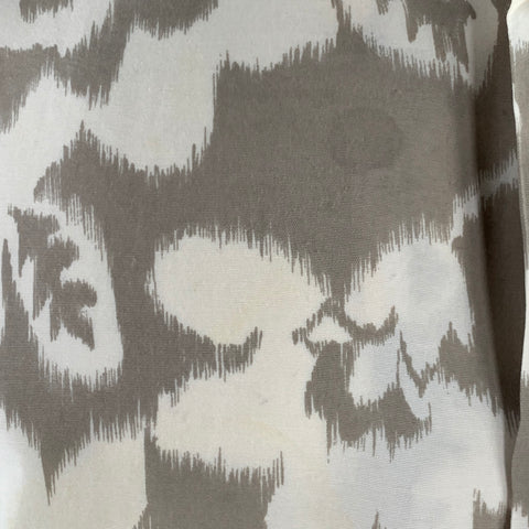 BYBLOS Size 46 Tan Cream Floral One Pocket Short Sleeve Shirt